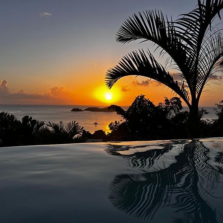 Sunset Palm - Villa Creole Avec Piscine Face Au Coucher De Soleil Et A La Reserve Cousteau Bouillante Luaran gambar